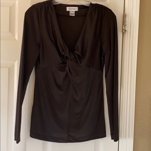 Brown Calvin Klein top